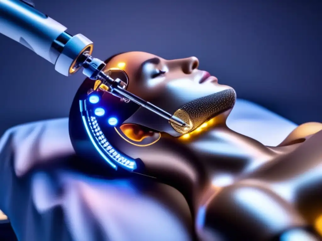 Robotic arm implantando cabello en microinjerto capilar asistido por robots