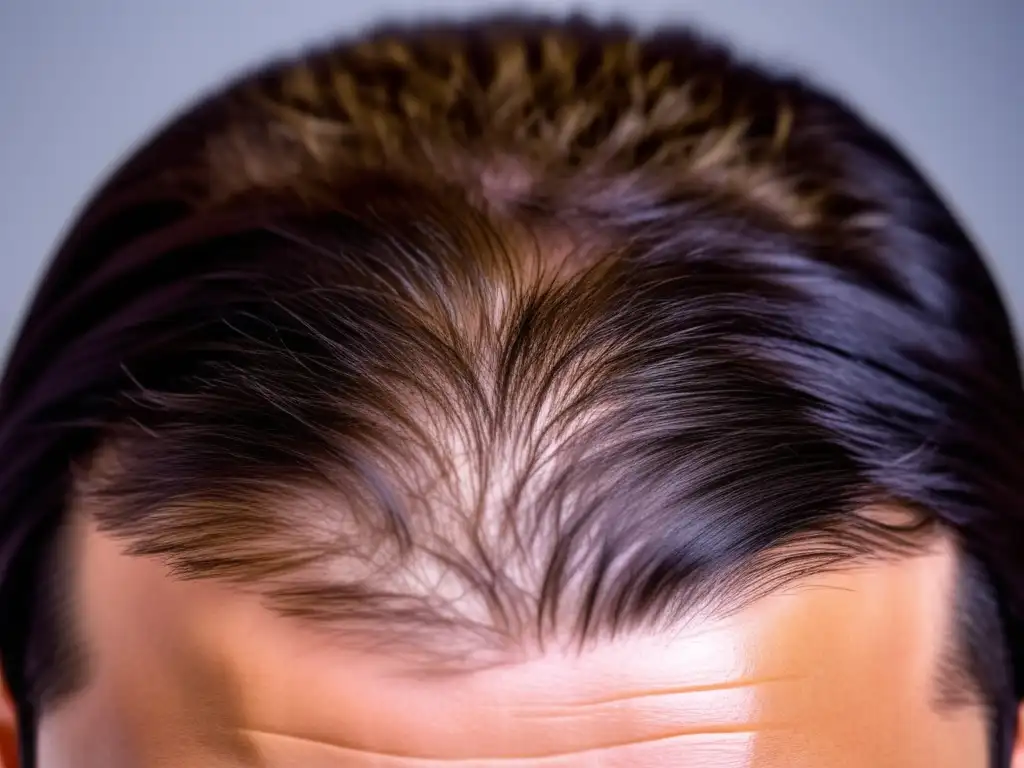 Detallado trasplante capilar exitoso con densa y natural regeneración del cabello