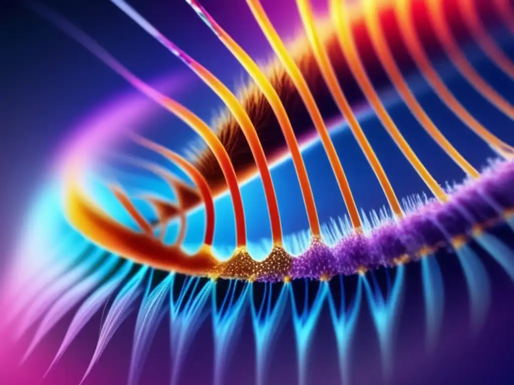 Detalle de tratamiento genético para pérdida cabello, mostrando precisión en la manipulación genética para estimular el crecimiento capilar