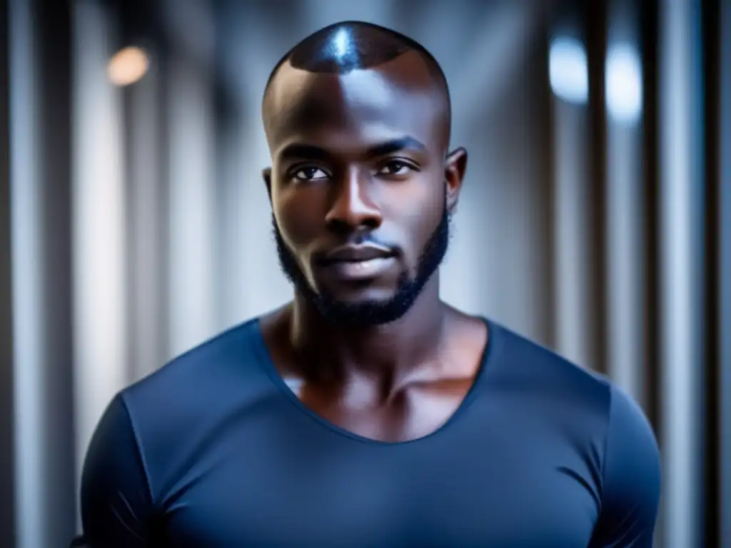 Resultado exitoso: Trasplante capilar para afrodescendientes Imagen de trasplante capilar exitoso en afrodescendiente, destacando curvatura y densidad natural del cabello