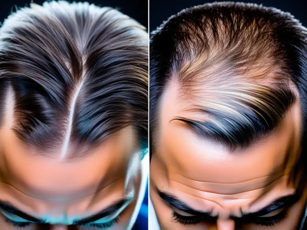 Increíble regeneración capilar gracias al tratamiento personalizado para la alopecia, con notables resultados en seis meses.