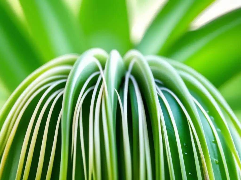 Un oasis de plantas vibrantes crece en un cuero cabelludo sano, simbolizando el poder de la fitoterapia para la pérdida de cabello