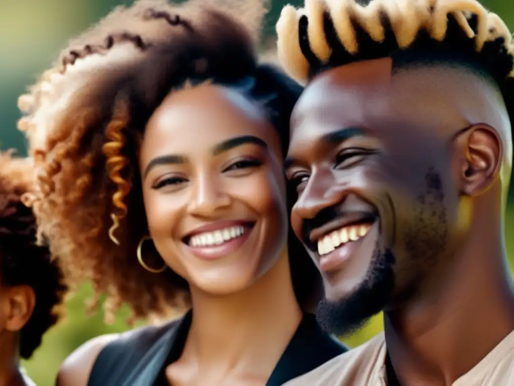 Un retrato inclusivo y diverso de personas con diferentes estilos de cabello, sonriendo y conectando de manera auténtica