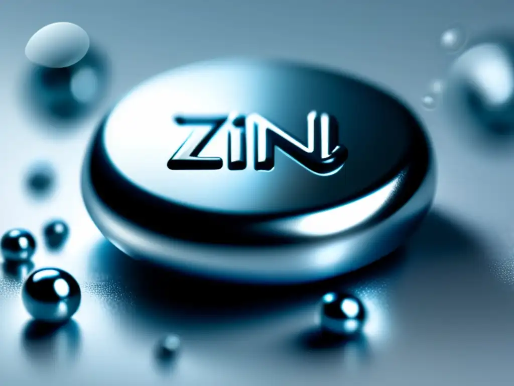 Píldora de zinc brillante: frescura y precisión Un suplemento de zinc brillante y refrescante, evocando calidad y confianza en la prevención caída cabello zinc