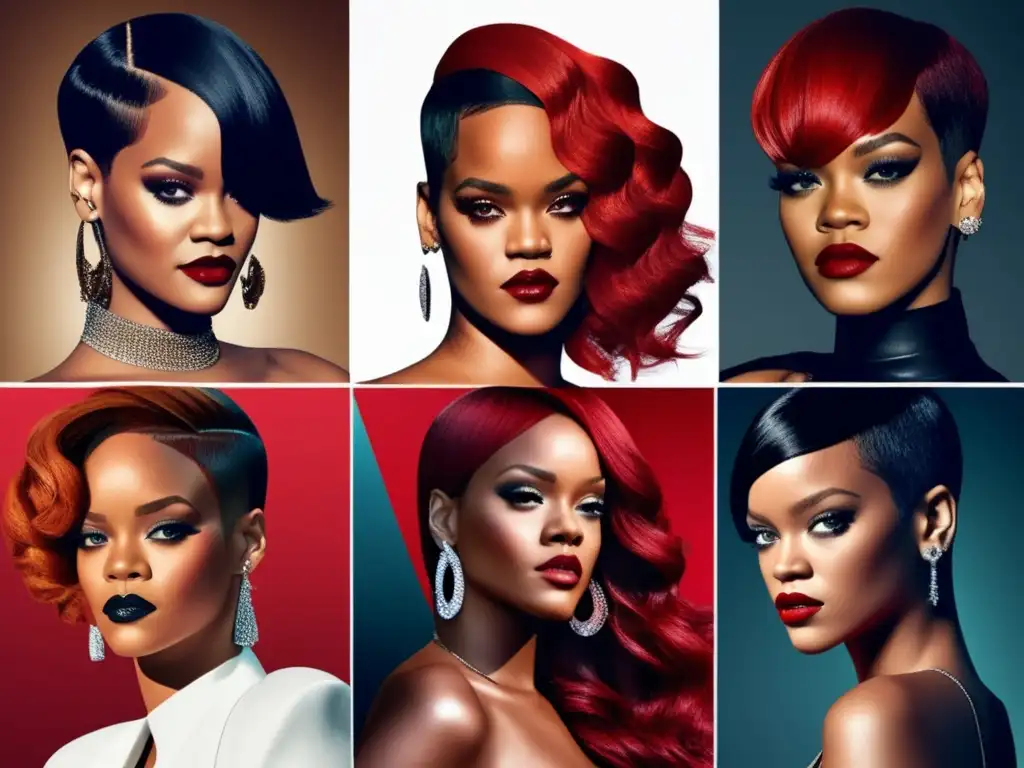 Rihanna deslumbra con sus transformaciones capilares icónicas a lo largo de los años, desde su elegante corte pixie hasta sus atrevidos rizos rojos y todo lo demás